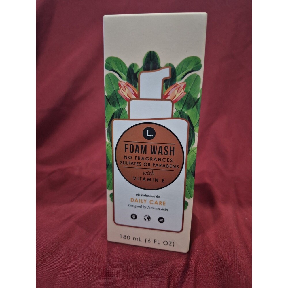 New L. Foam Wash For Intimate Skin pH Balanced For Daily Care Vitamin E 6 Fl Oz